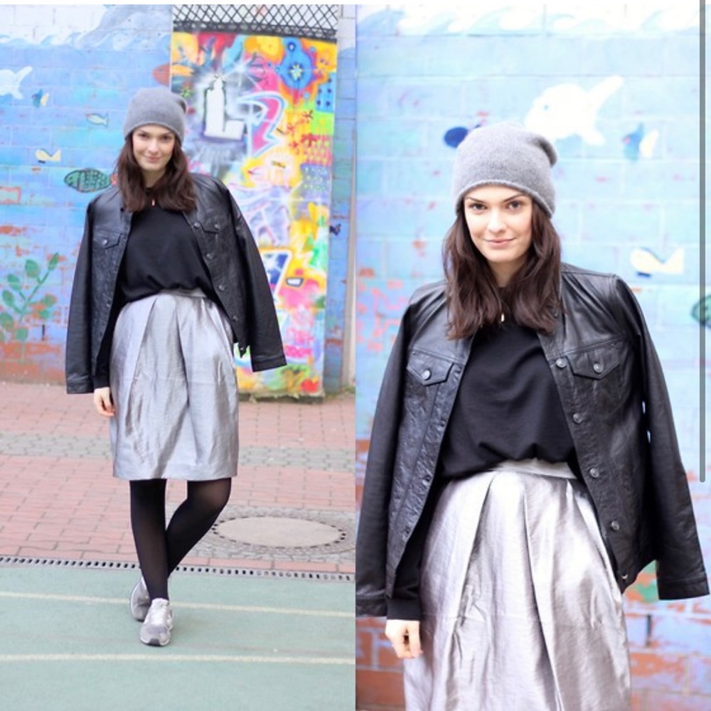 & Other Stories Silver Tulip Skirt